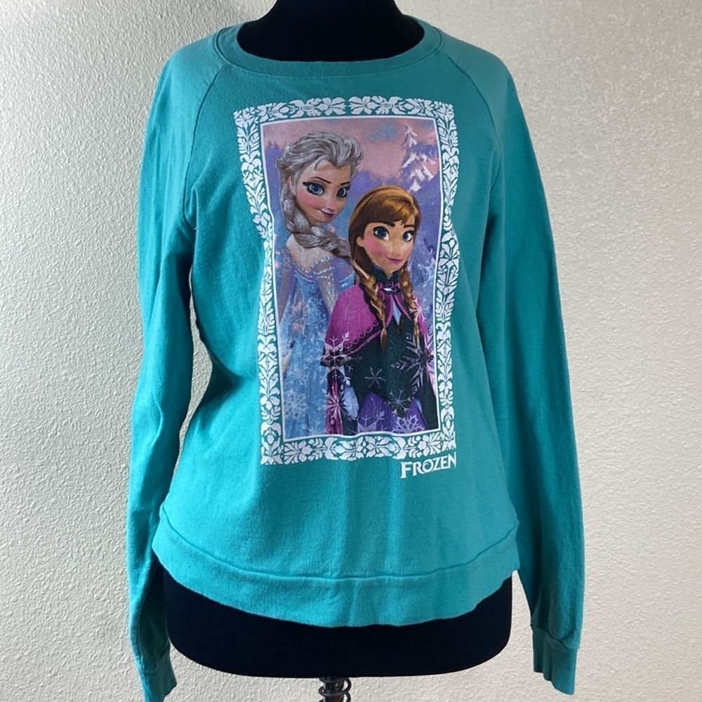 FROZEN DISNEY ANA & ELSA VINTAGE SWEATER SIZE L - Picture 1 of 8